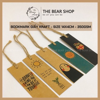 Bookmark handmade in hình vintage mẫu ngẫu nhiên quà tặng 8 tháng 3 - The Bear Shop