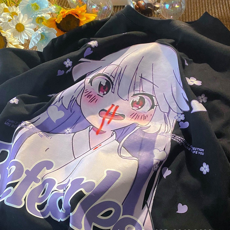 Áo Thun Tay Ngắn In Hình Nhân Vật Anime Thời Trang Mùa Hè Dành Cho Cặp Đôi