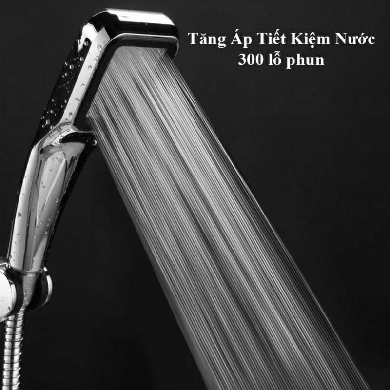 Vòi hoa sen Vuông Tăng áp 300 Lỗ Tiết Kiệm Nước