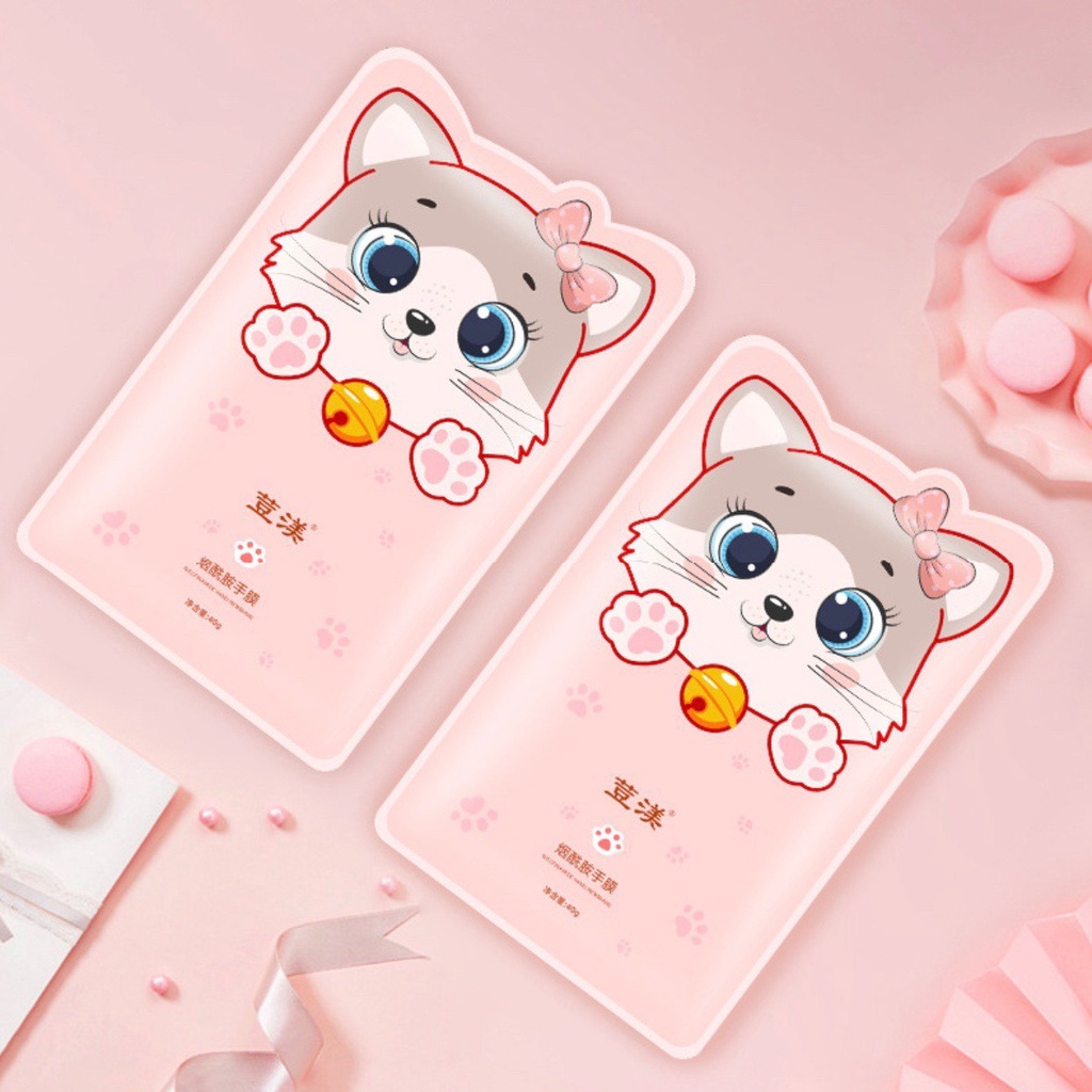 Mặt nạ dưỡng ẩm tay chân hình dáng dễ thưỡng, tẩy tế bào chết cho Lorea