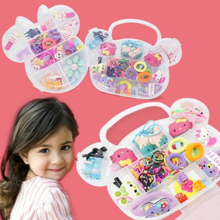 Hộp phụ kiện tóc Hello Kitty 28 món cho bé yêu