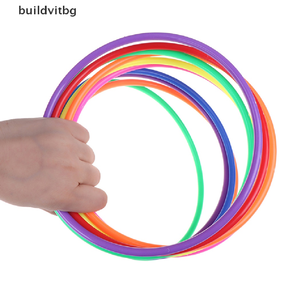 Bộ 5 Vòng Tròn Nhựa Nhiều Màu Sắc Kích Thước 18CM Đồ Chơi Giáo Dục Cho Bé