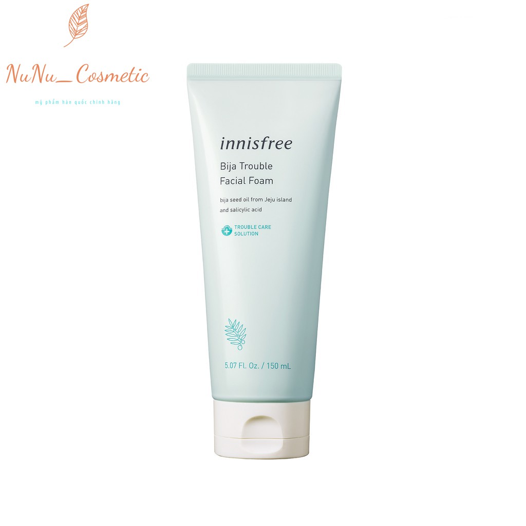 💖 HÀNG CHUẨN AUTH 💖  Sữa Rửa Mặt Innisfree Bija Trouble Facial Foam 150ml 💖 FREE SHIP 💖