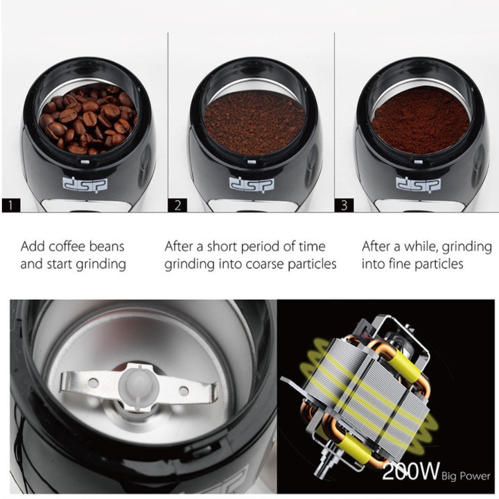 Máy xay cà phê và các loại hạt, thương hiệu cao cấp DSP - Mã KA3001