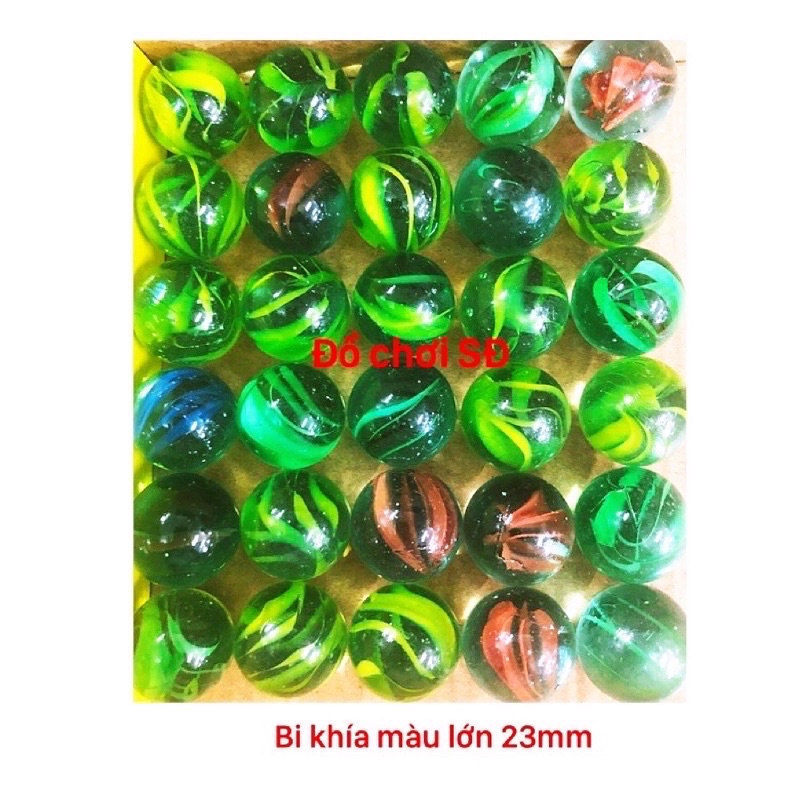 Bi thủy tinh lớn các loại - màu ngẫu nhiên