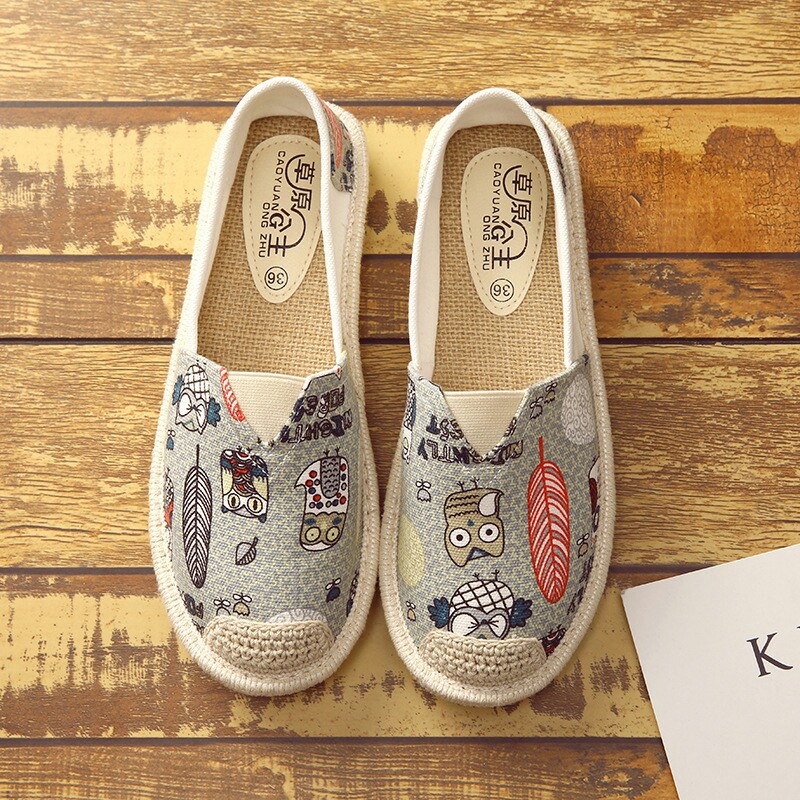 Slip on cú xám