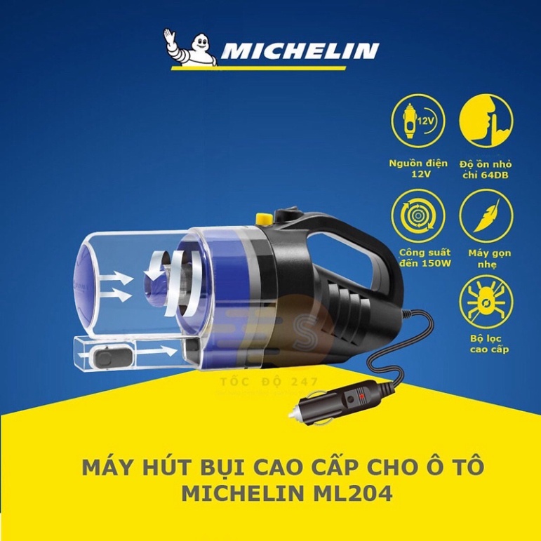 Máy hút bụi ô tô Michelin 0ML204