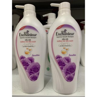 Dầu gội nước hoa Enchanteur Sensation dưỡng tóc siêu mượt 650gr ( mầu tím )
