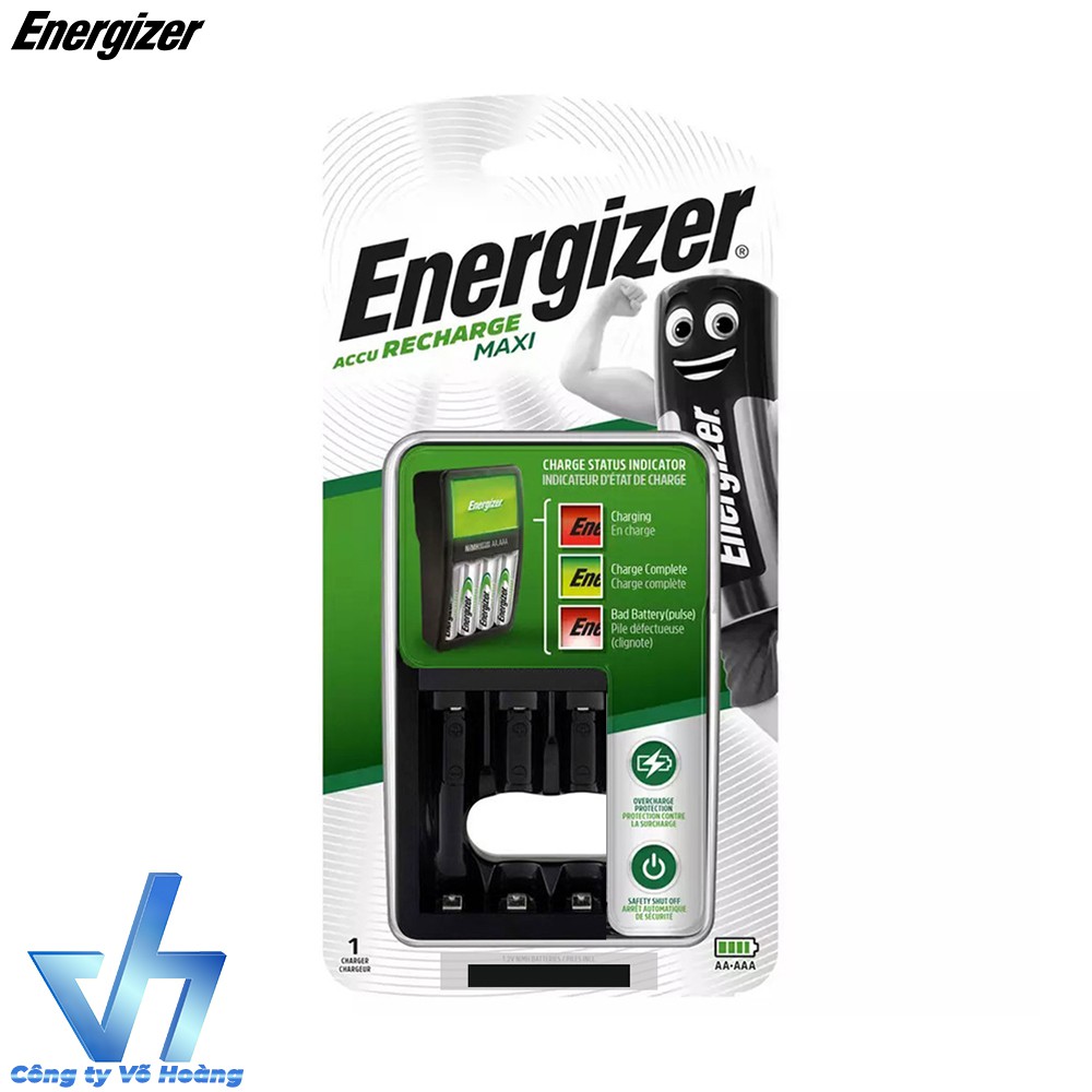 Bộ sạc Energizer Charger sạc pin AA / AAA, có tự động ngắt sạc