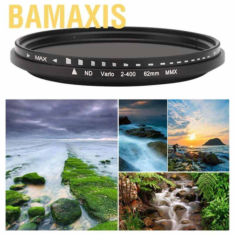 Bamaxis Junestar 62MM Neutral Density Lens ND Filter for Canon/Nikon/Sony/Fujifilm Camera