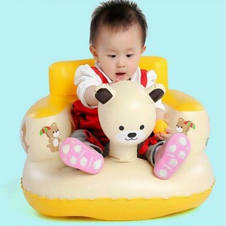 Ghế hơi tập ngồi cho bé hình gấu