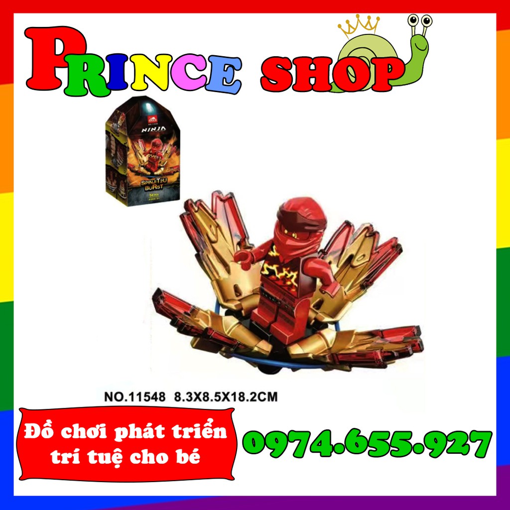 Con quay lốc xoáy Ninja Lari 11548 - Con quay kèm minifigures ninjago Lari/Bela