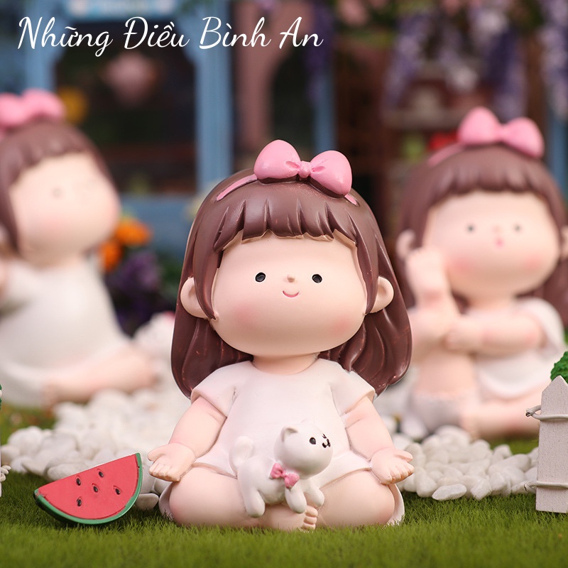 Tượng cô gái tập Yoga dễ thương mang lại an nhiên trong cuộc sống 💕FREESHIP 50k💕 - Những Điều Bình An