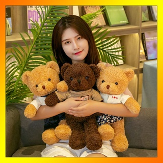 Thú Nhồi Bông Hình Chú Gấu Teddy Cỡ Nhỏ / Vừa Làm Quà Tặng Sinh Nhật Cho Bé