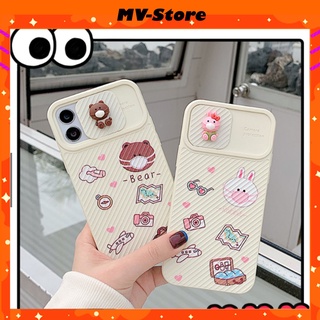 Ốp Điện Thoại Miếng Che bảo vệ Camera Gấu brown Thỏ Cony Thời Trang Cho ip 11 pro Max