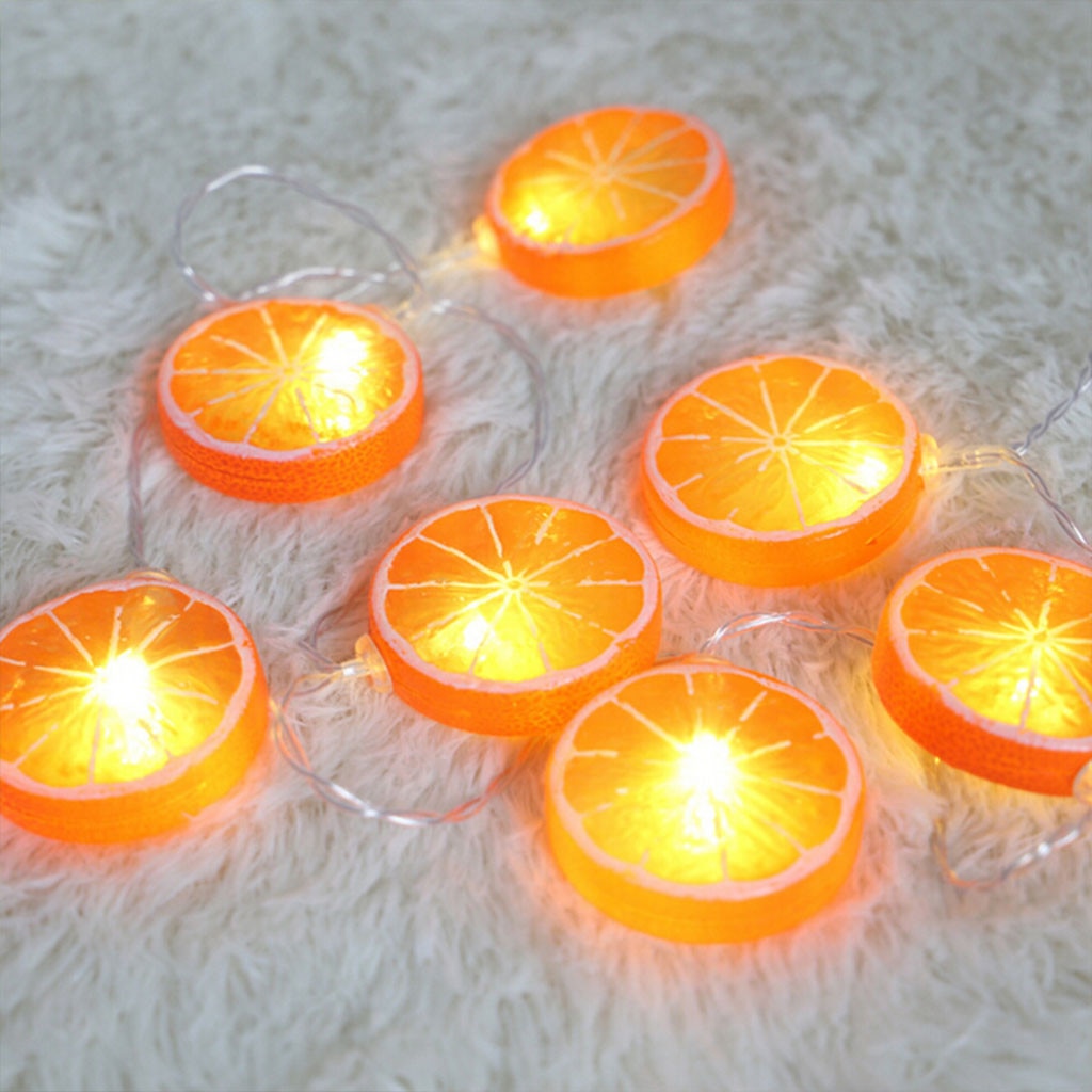 Dây đèn led trang trí hình lát chanh dài 2m