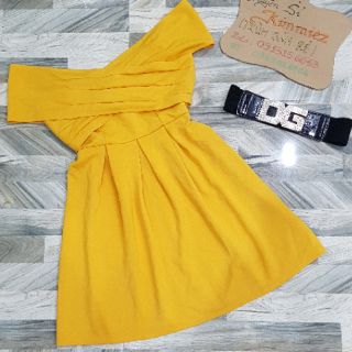 Đầm xòe xếp li bẹt vai [ HÌNH THẬT]