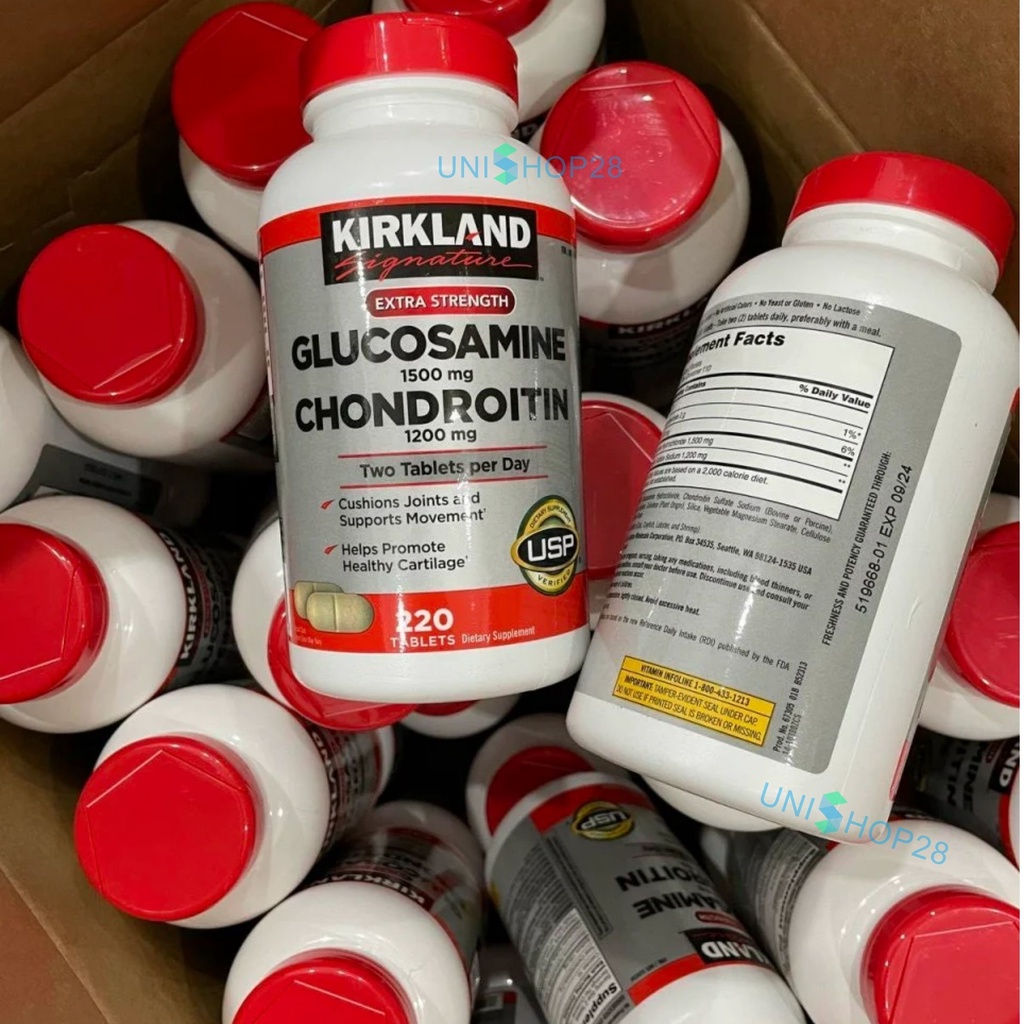 Viên Uống Glucosamine Thực Phẩm Chức Năng Bổ Khớp Kirkland Glucosamine 500mg & Chondroitin 1200mg