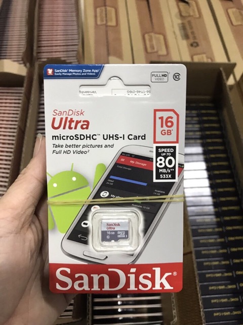 Thẻ Nhớ MicroSD 16GB C10 - 80MB/s | BigBuy360 - bigbuy360.vn