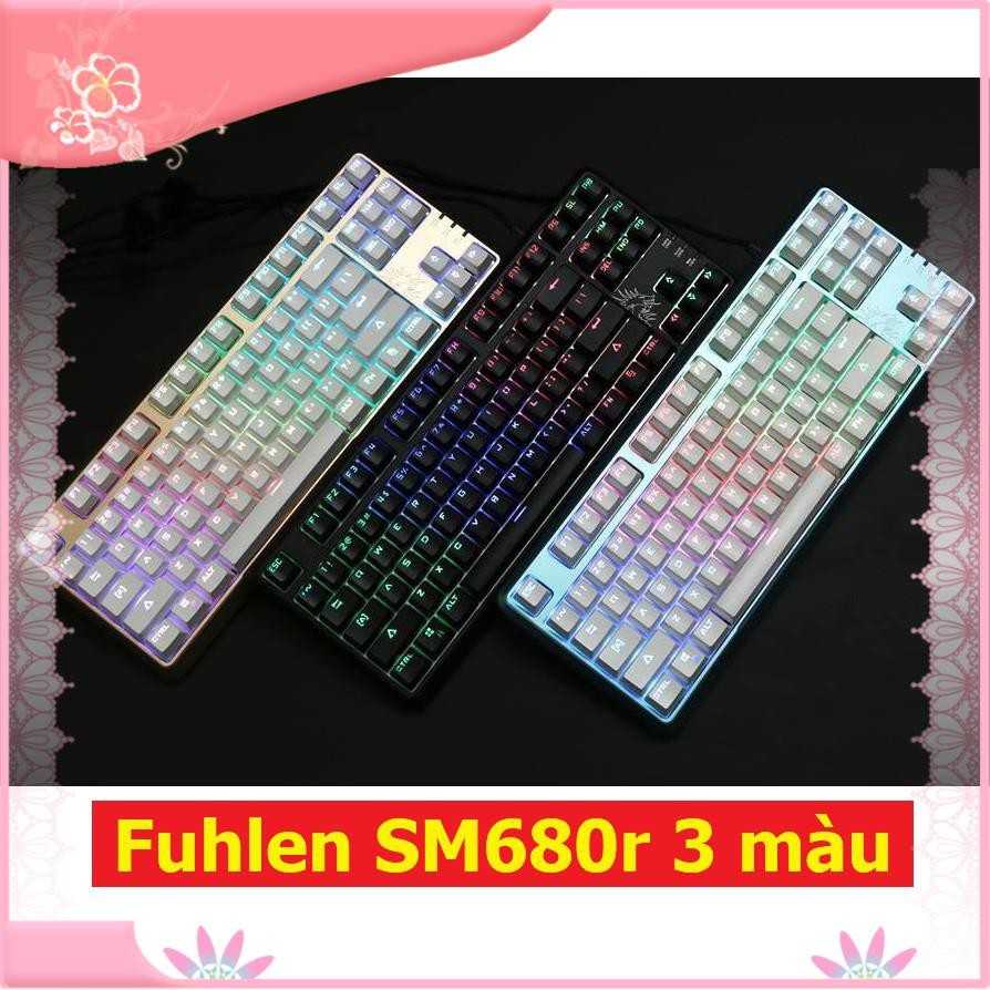 【Hàng sẵn sàng】 Bàn phím cơ Fuhlen SM680r Led RGB nhiều màu