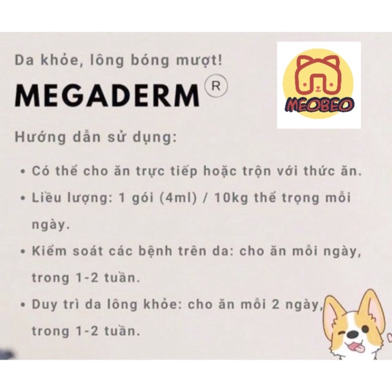 Gel Dinh Dưỡng Vibac Giúp Mượt Lông, Da Và Giảm Ngứa Chó Mèo Gói 4ml