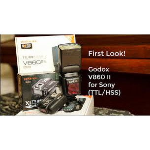 Đèn Flash Godox V860 II for Nikon + Tặng Ommi tản sáng