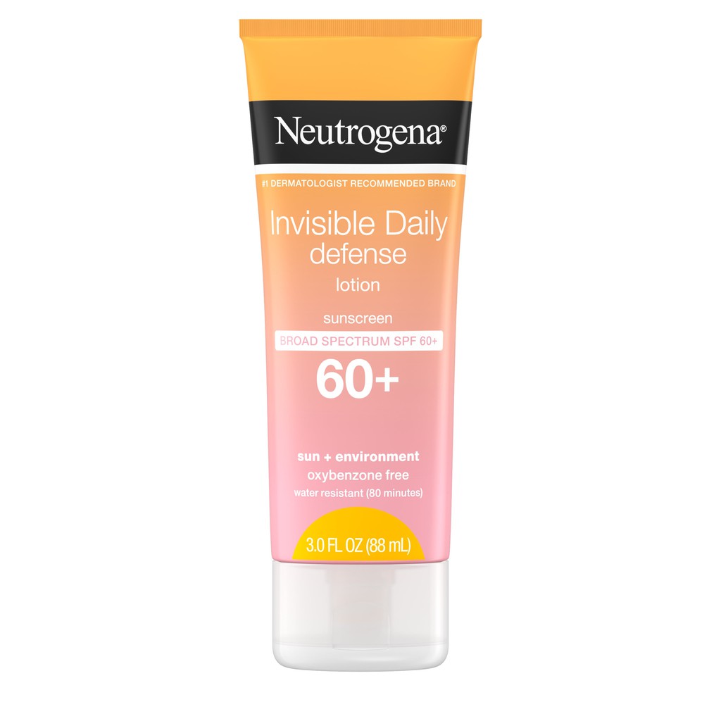 Kem chống nắng Neutrogena Invisible Daily Defense Lotion Sunscreen SPF 60+ (88mL)