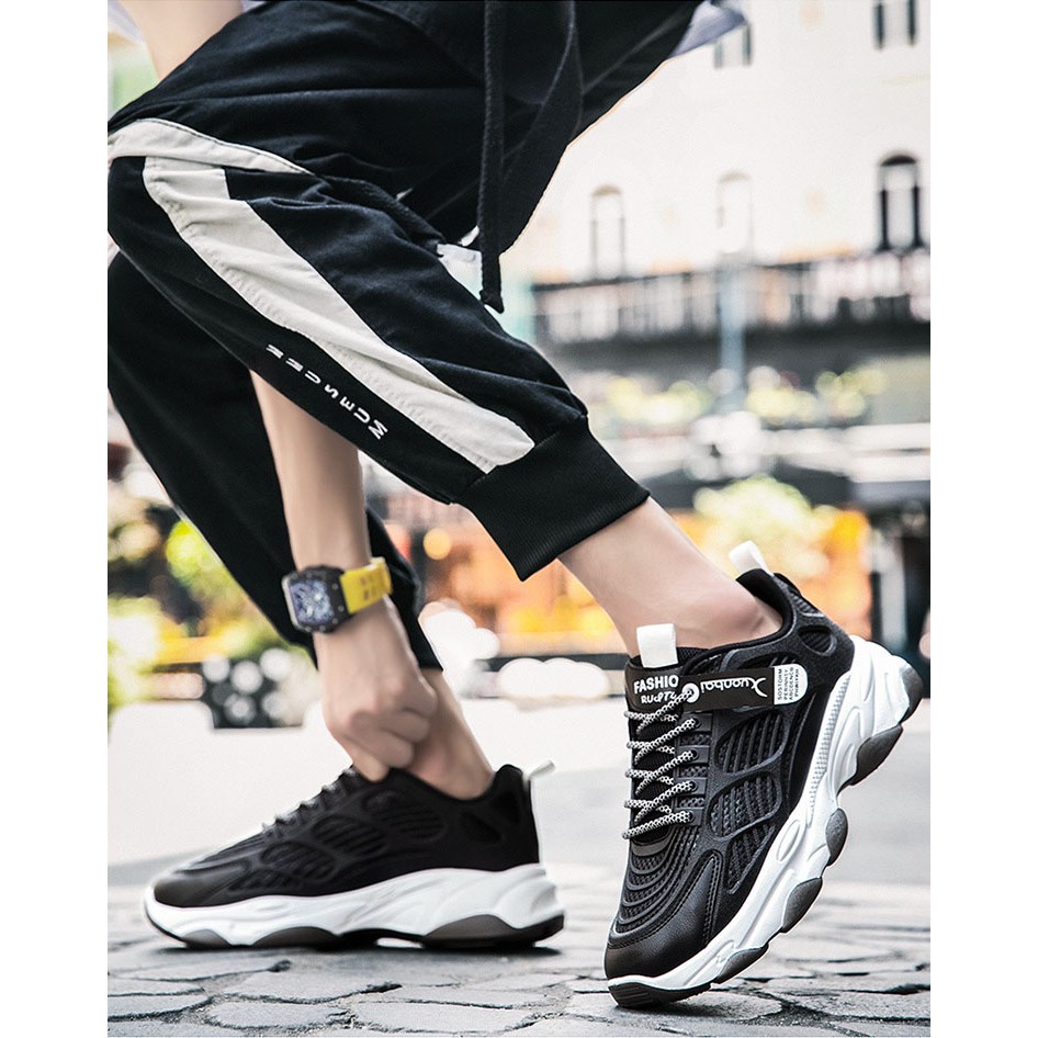 Giày sneaker nam đen [FREESHIP] D780 shop Địch Địch giày thể thao nam đẹp