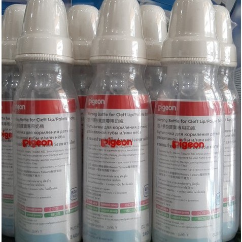 Bình sữa Pigeon chuyên biệt cho trẻ sứt môi hở, hàm ếch | Bình sữa hỗ trợ trẻ bị tật chẻ vòm