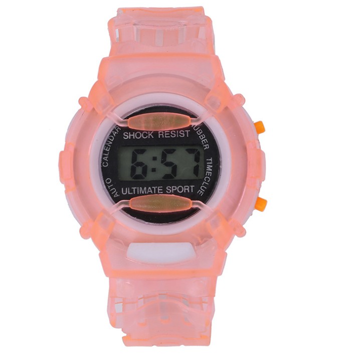 (Giao màu ngẫu nhiên) Đồng hồ điện tử trẻ em dây nhựa dẻo đủ 5 màu | BigBuy360 - bigbuy360.vn