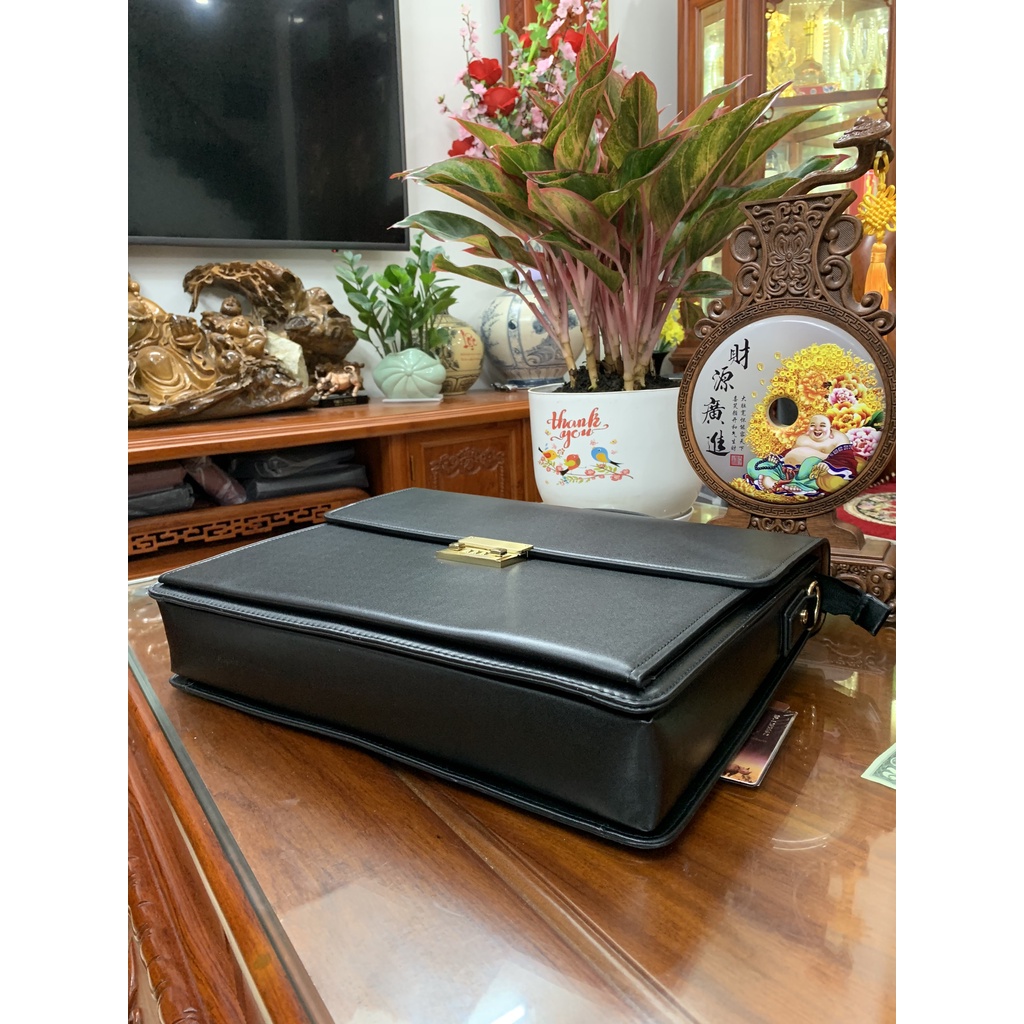 Cặp Xách Nam Da Bò Khóa Số Cao Cấp 2020