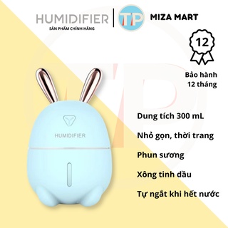 Máy phun sương Humidifier K9, dung tích 300ml, hình thỏ đáng yêu, làm mát không khí, cổng cắm USB tiện lợi