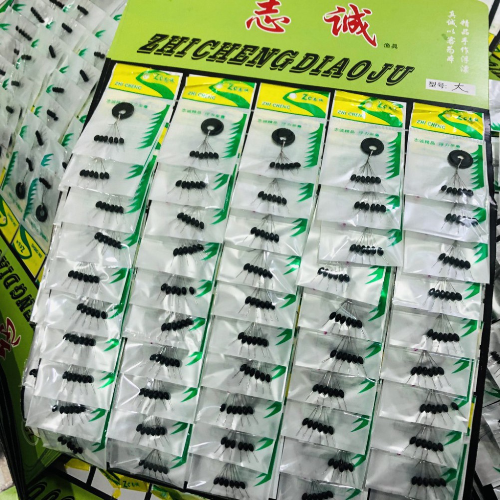 Hạt chặn phao 6 hạt dùng cho câu cá Hạt ghim phao siêu rẻ Đồ Câu Việt Bắc