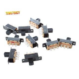 Set 10 công tắc trượt 2 vị trí ss22f25-g7 dpdt 2p2t