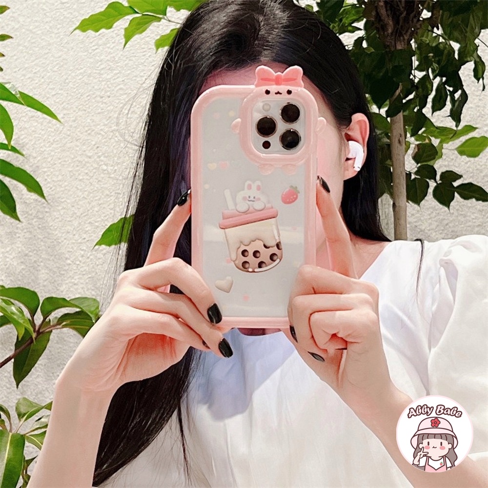 Ốp Điện Thoại TPU Mềm Mỏng Họa Tiết Thỏ / Trái Tim 3D Cho Iphone 11 7Plus 13 12 11 Pro Max X XS 12 13 XR