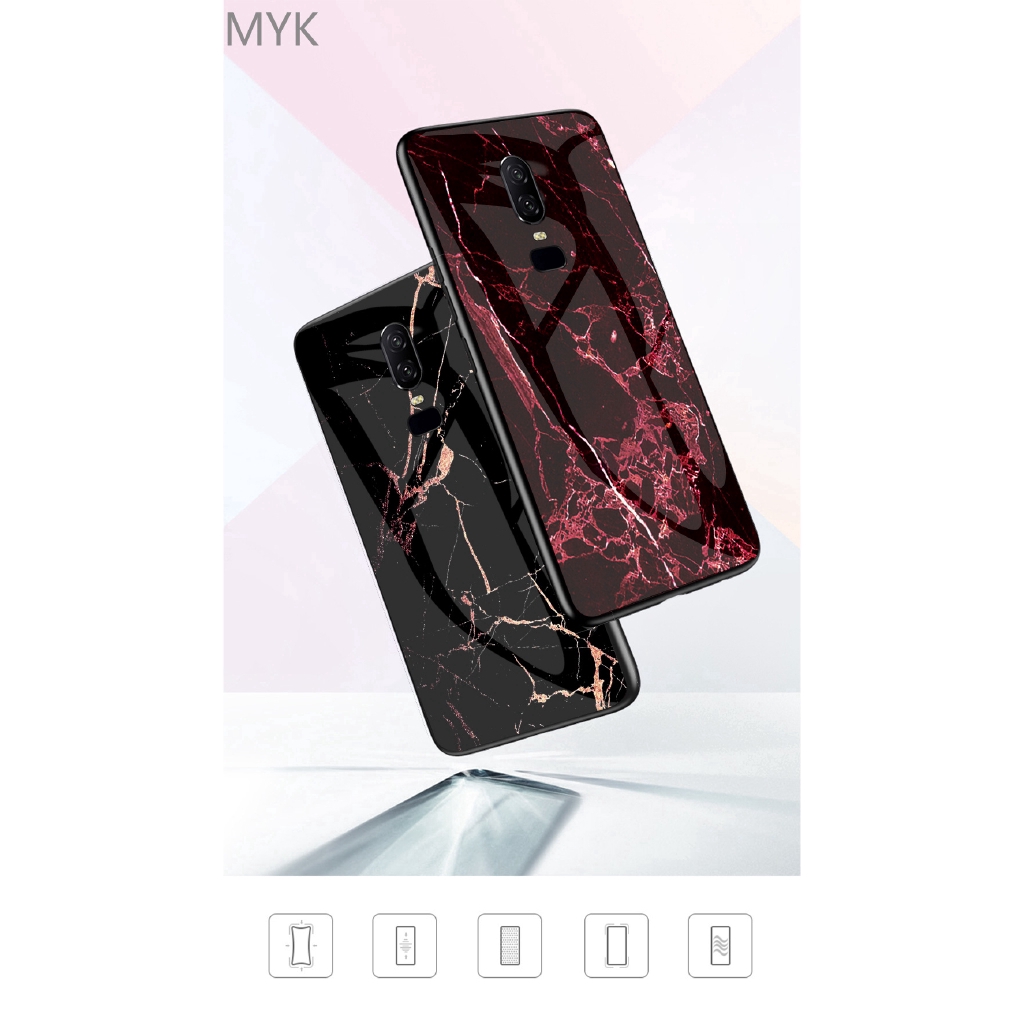 Xiaomi Redmi S2 Redmi Y2 Mi 9  Mi 9SE Note 4 MediaTek Note 4X MediaTek Case Marble Pattern Gradient Tempered Glass Hard Cover