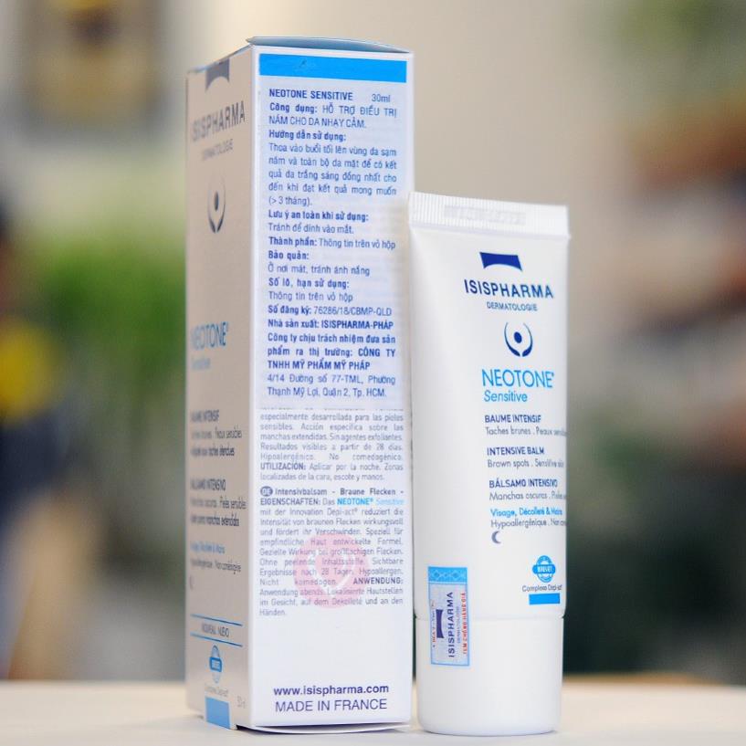 Kem mờ nám NEOTONE SENSITIVE – Hỗ trợ giảm nám, tàn nhang và mờ vết sạm cho da nhạy cảm (30ml)