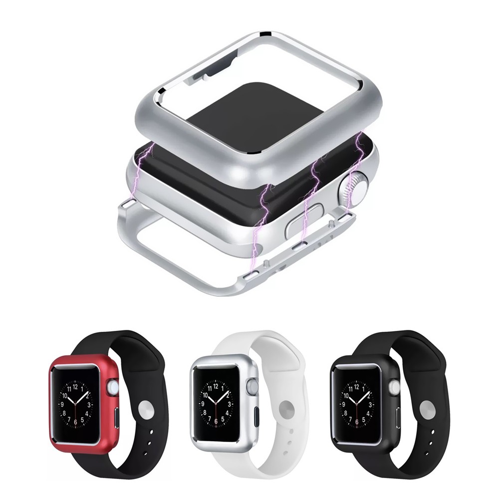 Vỏ bảo vệ khung kim loại hấp phụ từ tính cho Apple Series 1 2 3 4 5 cho ốp lưng i-watch 40MM 44MM 38mm 42mm