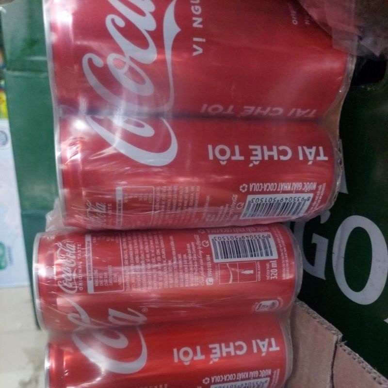 Combo 2 lon coca Cola 320ml