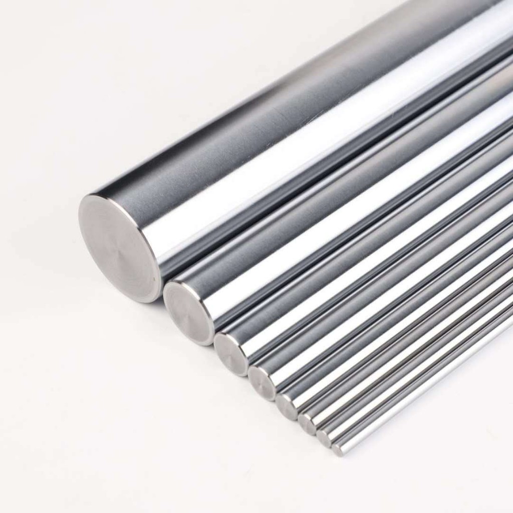 thanh trượt , trục thép cứng mạ chrome, trục tròn mạ crom các cỡ 3 5 8 10mm