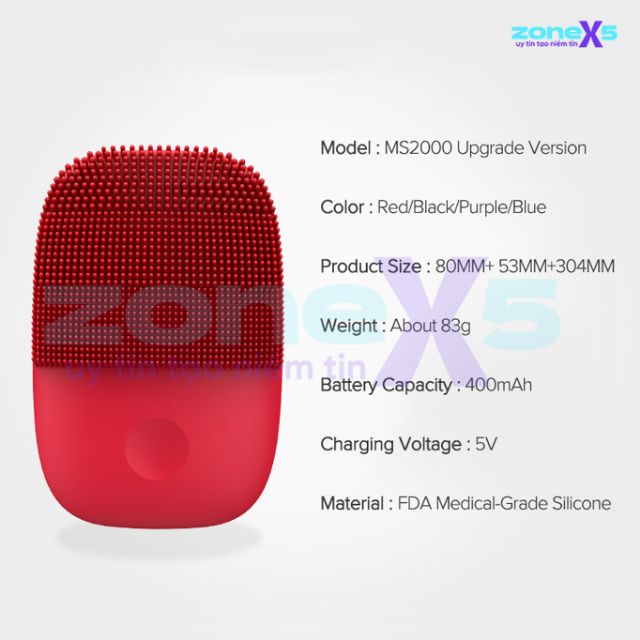 Máy rửa mặt sóng âm Xiaomi inFace MS2000 Gen 2 Bản nâng cấp