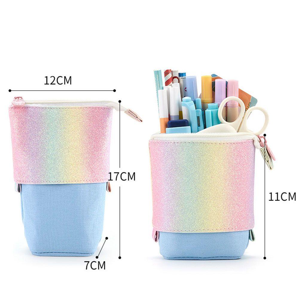 LAYOR1 Túi Đựng Bút Cầm Tay Có Khóa Kéo Sức Chứa Lớn Tiện Lợi Dễ Sử Dụng
