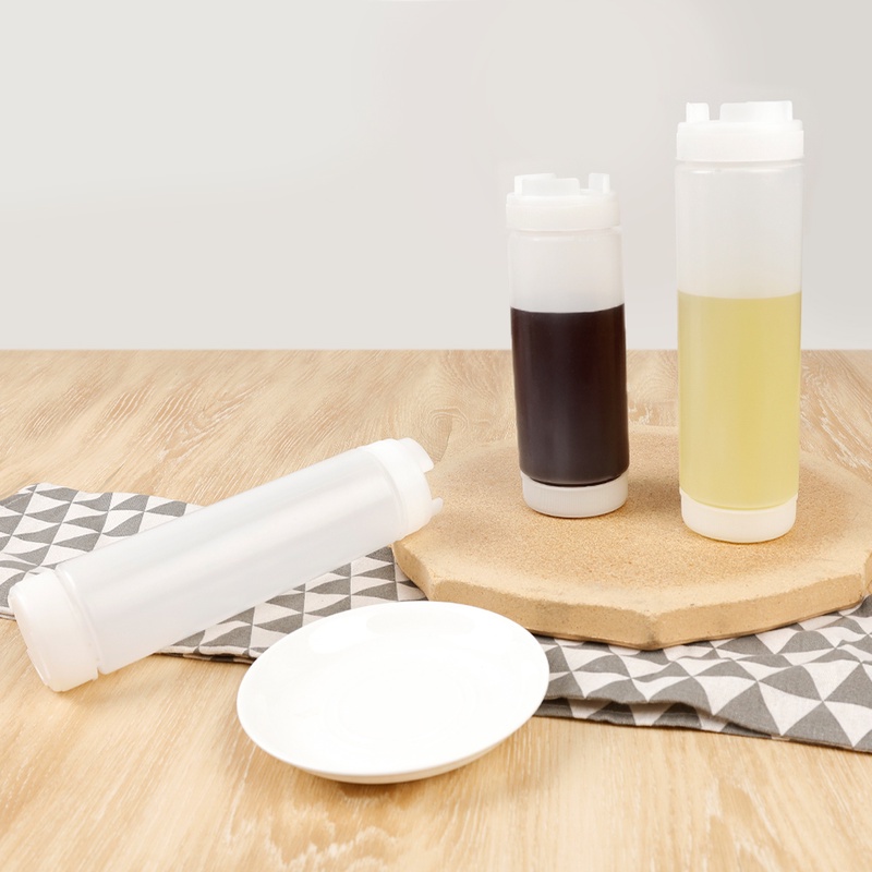 Bình Đựng Nước Sốt/Dầu Ô Liu Dạng Bóp 3 Lỗ Chống Rò Rỉ