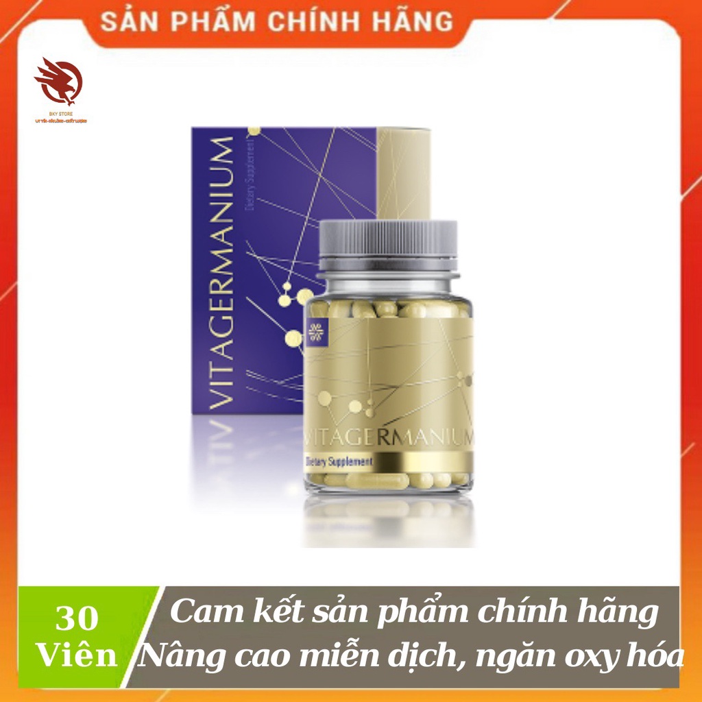 [ CHÍNH HÃNG ] - Thực phẩm VitaGermanium siberian, Ngăn ngừa oxy hóa, tăng sức đề kháng, tốt cho tim mạch - Hôp 30v