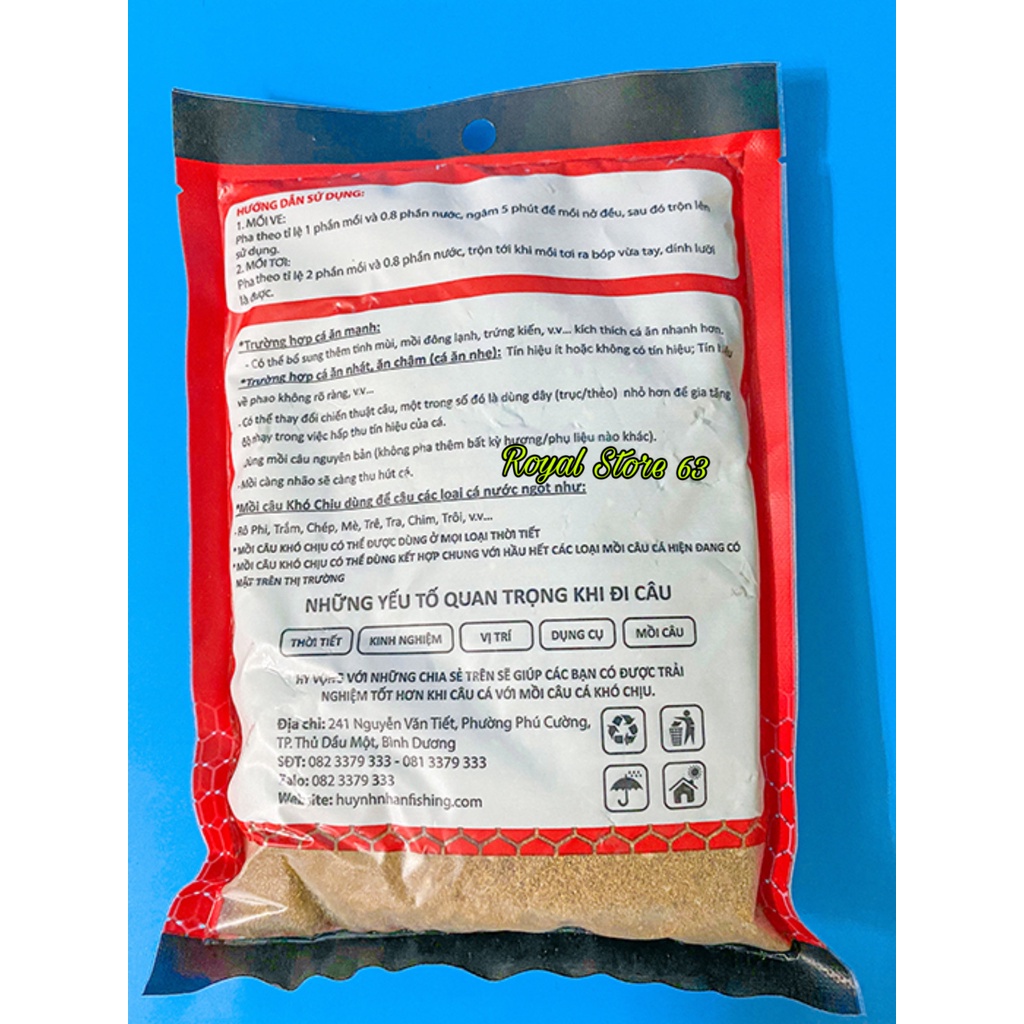 Mồi cám câu cá Khó Chịu Siêu Nhạy Cá Chép (250gram)