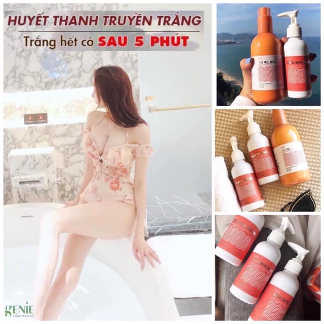 Huyết thanh cấy trắng da body Max White Genie 180ml | BigBuy360 - bigbuy360.vn