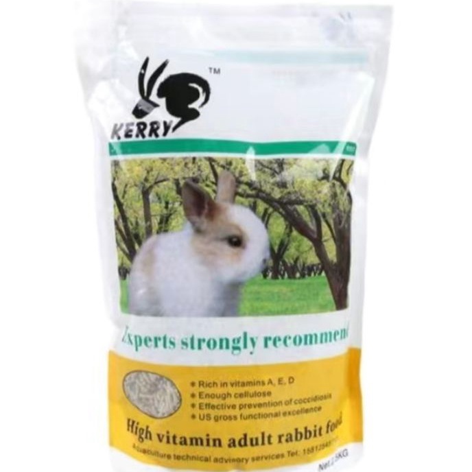 Kerry Thức ăn giàu Vitamin dinh dưỡng cho thỏ trưởng thành, nhiều chất xơ, bảo vệ ruột và dạ dày thỏ.