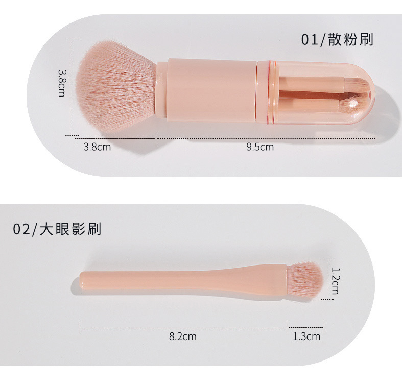 (Hàng Mới Về) Cọ Trang Điểm Đa Năng Thiết Kế Thu Gọn Tiện Dụng | BigBuy360 - bigbuy360.vn