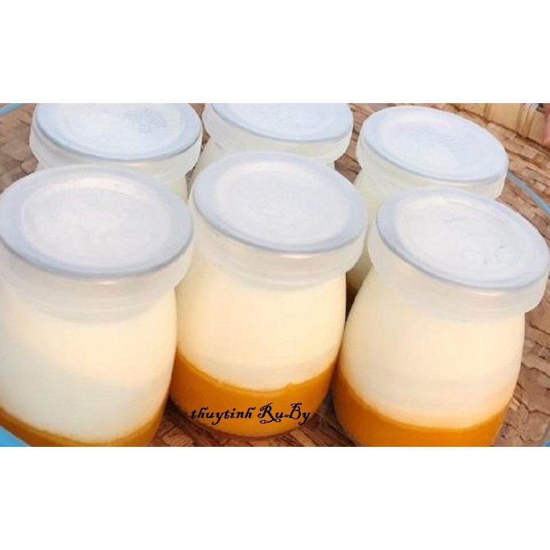 BỘ 10 HŨ THỦY TINH LÀM SỮA CHUA 200ML - LỌ THỦY TINH LÀM YAOURT, PUDDING