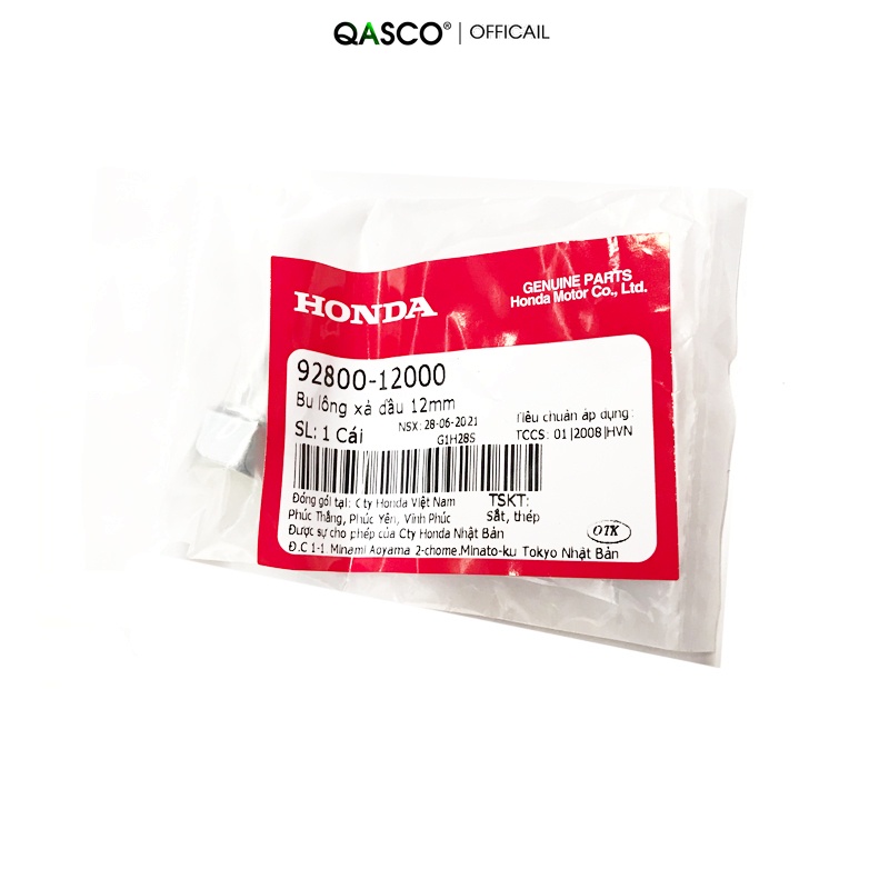 Bu lông xả dầu HONDA nhiều dòng xe (9280012000)